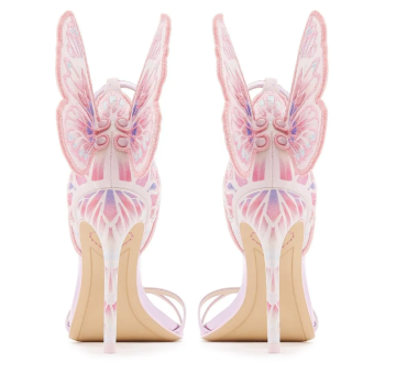 CHIARA EMBROIDERY SANDAL - Heels, Pink
