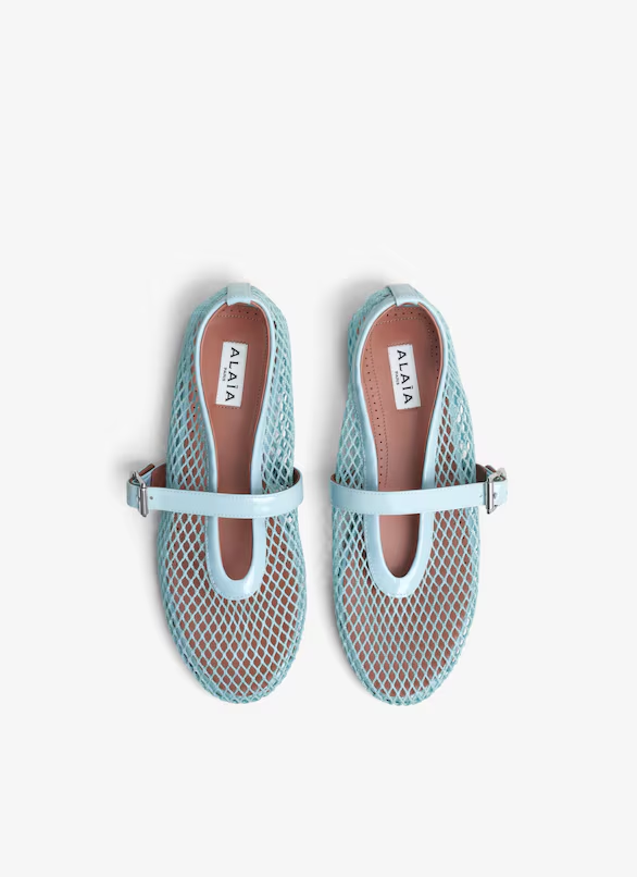 BALLET FLATS IN FISHNET - Babet (Ön Sipariş)