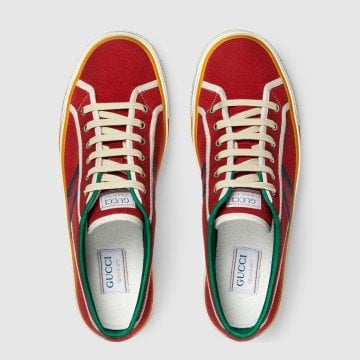 Men's Gucci Tennis 1977 sneaker - Ayakkabı, Kırmızı