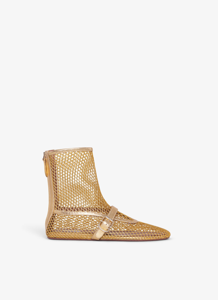 HIGH FLAT BALLERINAS IN MESH - Bot