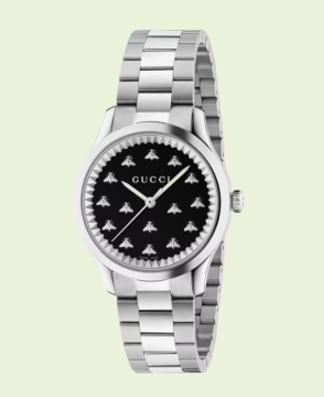 G-Timeless Uhr mit Bienen, 32 mm – Uhr, Silber