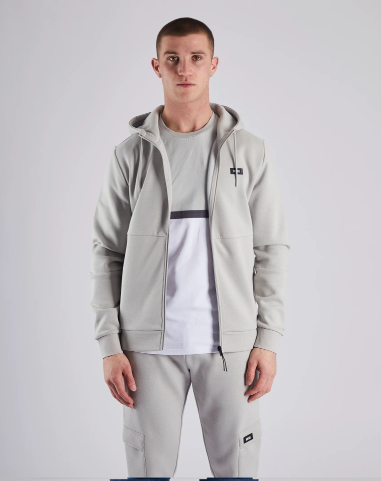 Russ Zipper Ice Grey - Hoodies Fermuarlı Üst Giyim