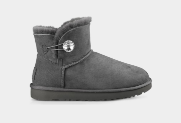 Mini Bailey Button Bling Boot - Boots, Gray