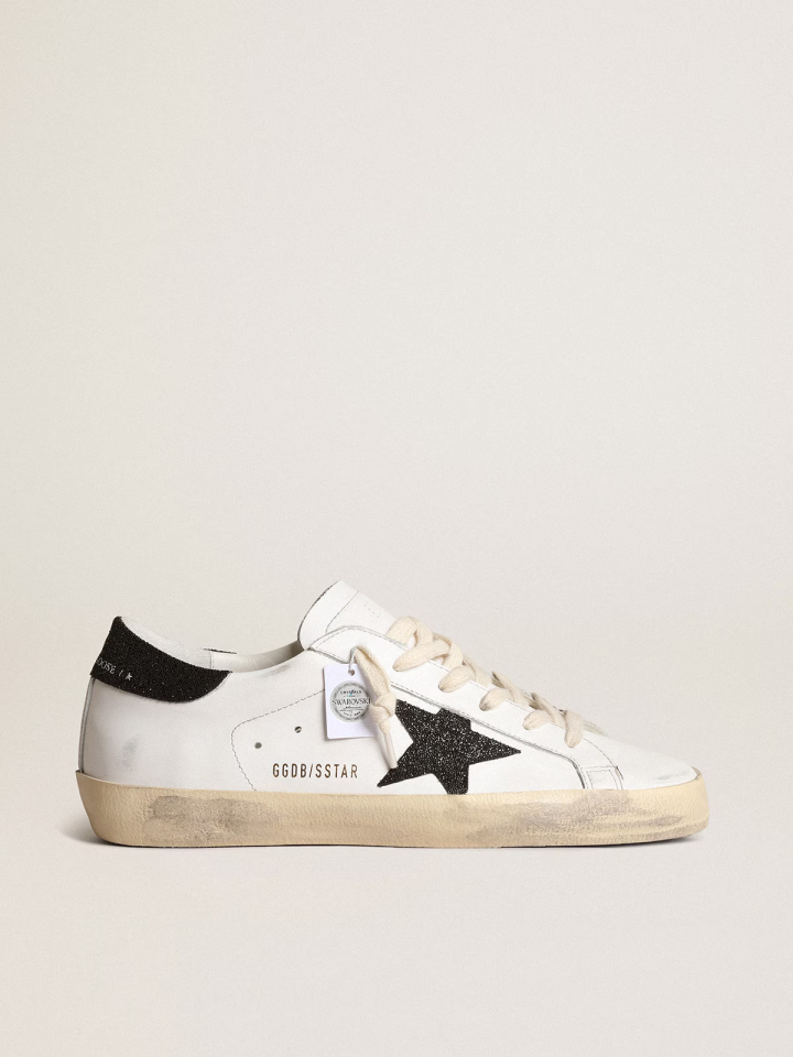 Women’s Super-Star with a black Swarovski crystal star and heel tab - Ayakkabı