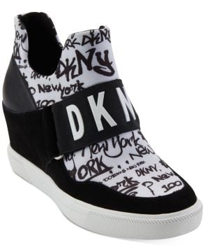 DKNY Cosmos Wedge Sneakers - Ayakkabı, Desenli