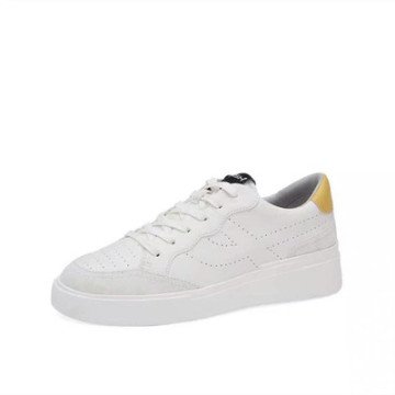 Panelled Leather Sneaker - Ayakkabı, Beyaz