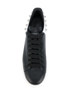 studded extended sole sneakers - Shoes, Black