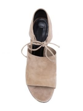 lace-up sandals - Ayakkabı, Krem