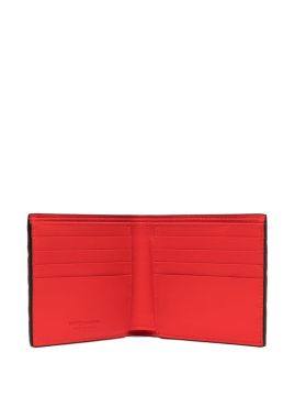 Intrecciato leather wallet - Wallet, Brown