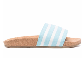 Adilette striped slides - Slippers, Blue