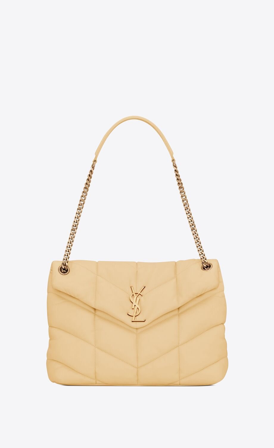 Yves Saint Laurent PUFFER MEDIUM CHAIN TASCHE AUS GESTEPPTEM LAMMFELL Damentaschenmodell