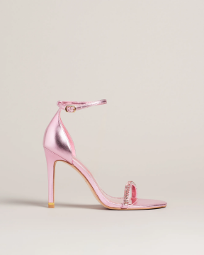 Helenni Crystal Embellished Heeled Sandals - High Heels