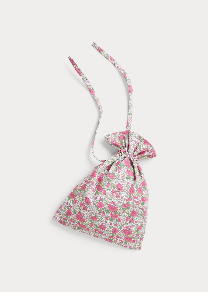 Floral Cotton Poplin Booties & Bag - Patik