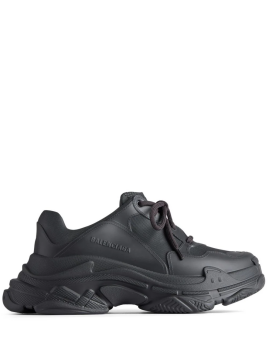 Triple S tonal sneakers - Shoes, Black