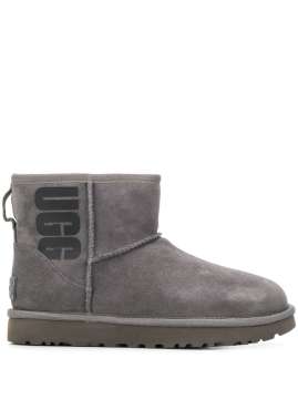 logo print mini boots - Boots, Gray