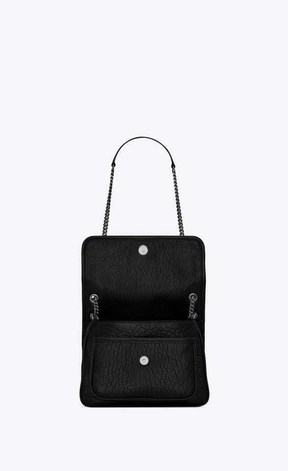 BORSA NIKI BABY IN PELLE DI AGNELLO MARTELLATA - Çanta