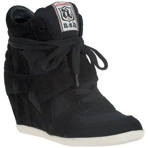 Bowie Suede and Canvas Wedge Sneaker - Ayakkabı