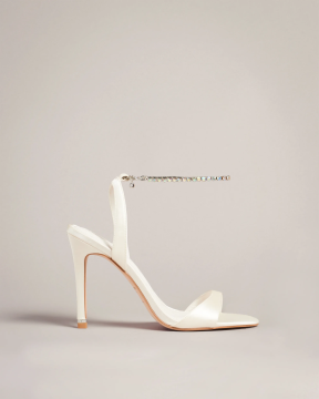Hedree Jewelery Strap Satin Sandals - High Heels