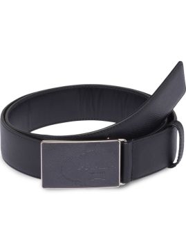Saffiano leather belt - Belt, Black