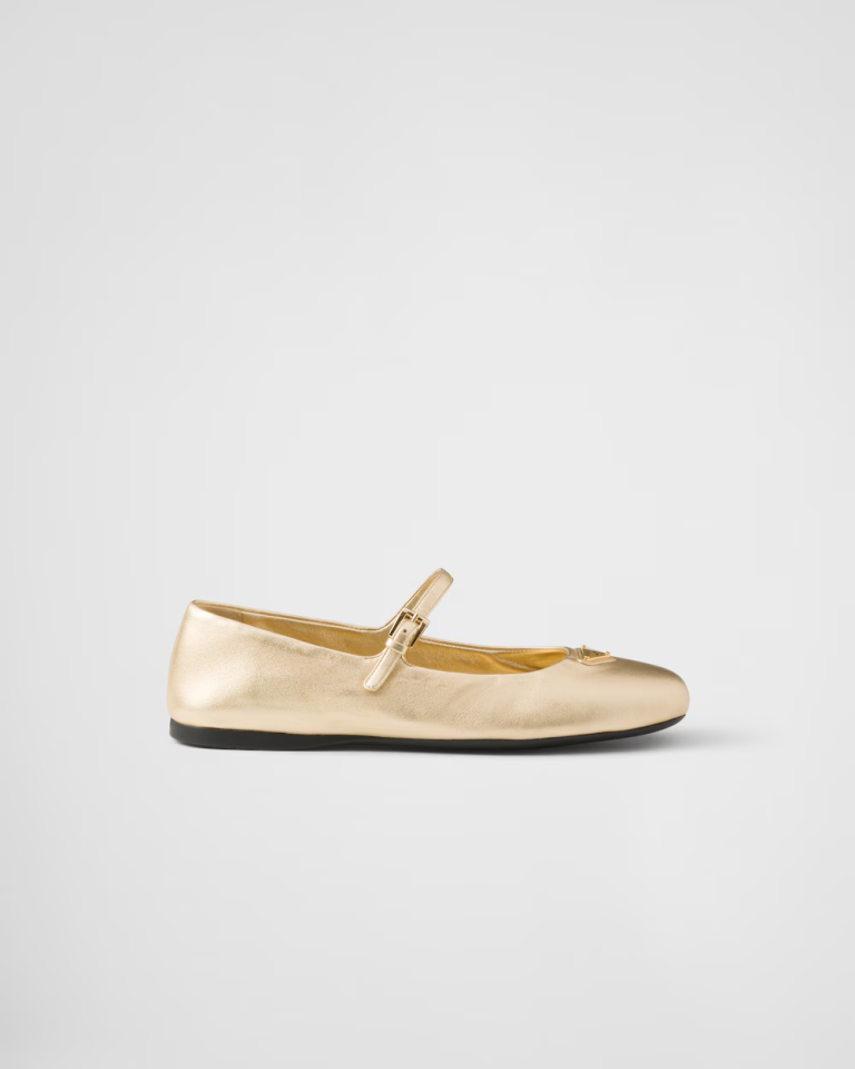 Mordoré nappa leather ballerinas - Ayakkabı