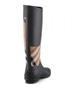 Burberry Mixed Media Rain Boot Women s Shoes Model