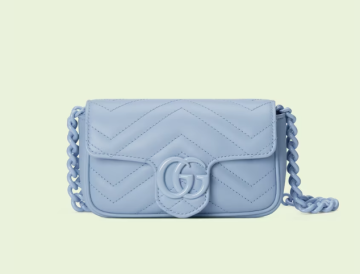 GG Marmont belt bag - Çanta, Mavi