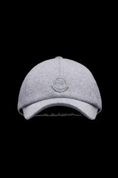 Baseballkappe aus Wolle und Kaschmir – Mütze Grau