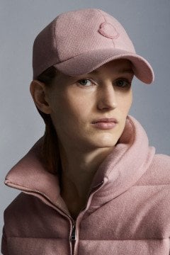 Wool & Cashmere Baseball Cap - Hat, Pink