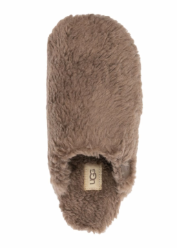 platform shearling slippers - Slippers, Brown