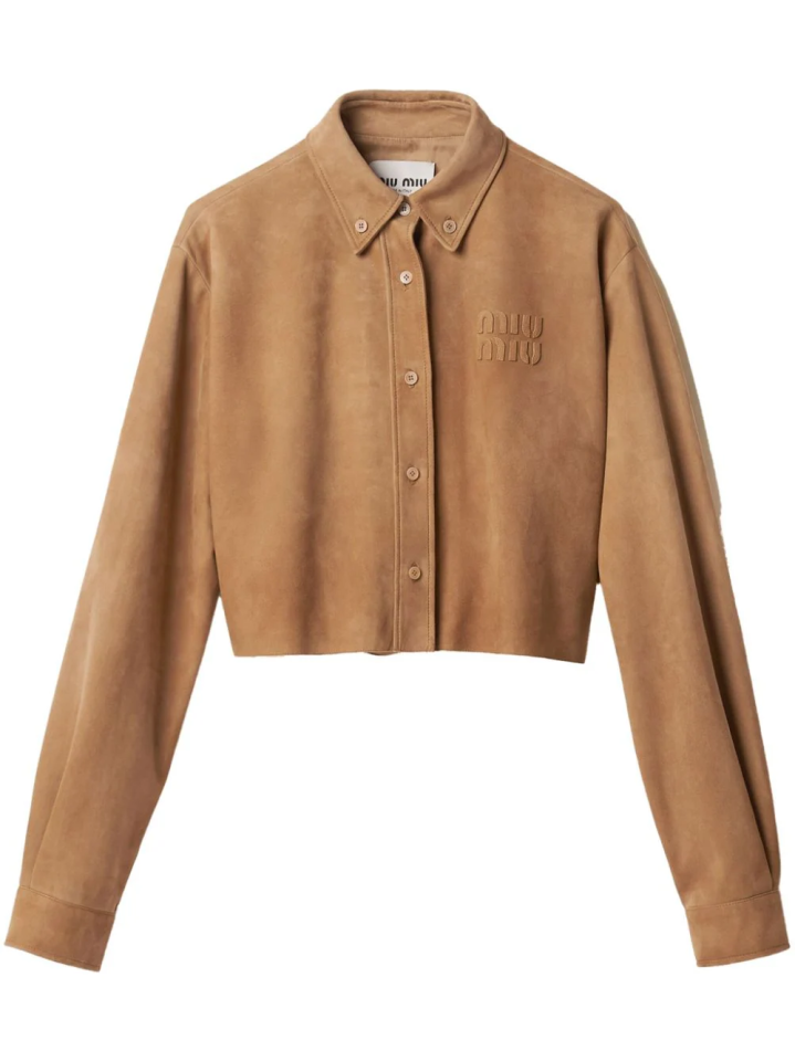 Suede cropped shirt - Gömlek