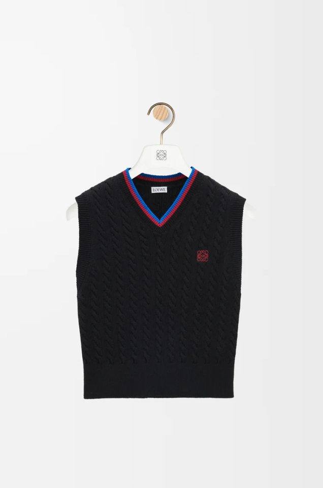 Sleeveless cotton sweater - Yelek