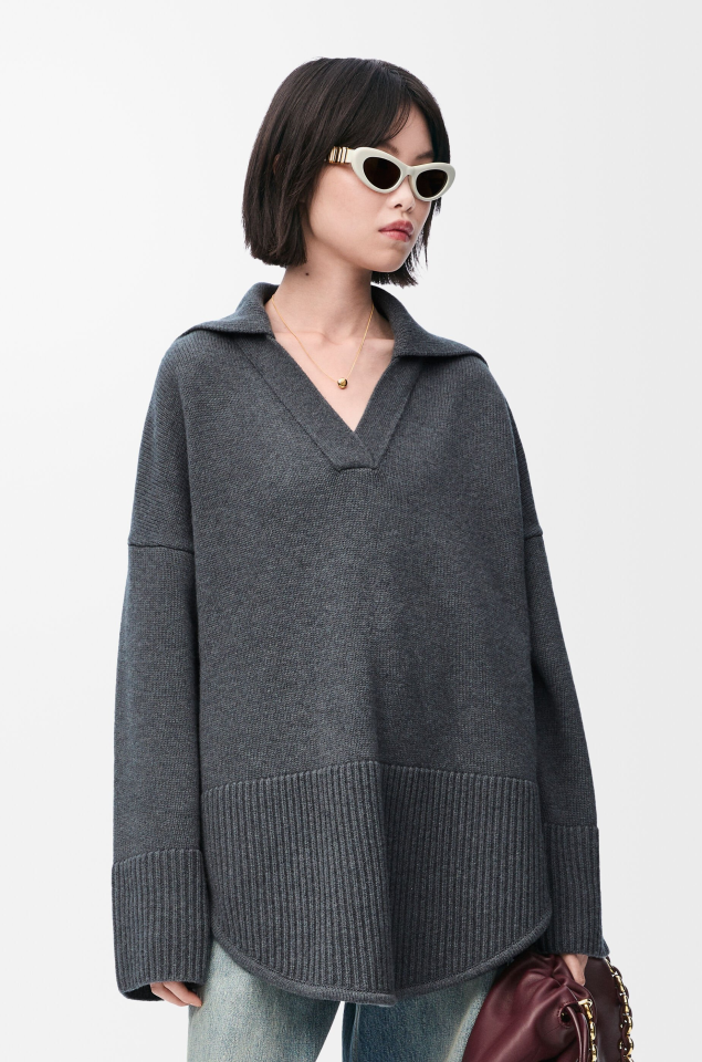 Wool polo sweater - Kazak