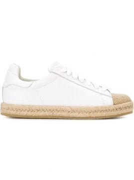 woven toe sneakers - Shoes, White