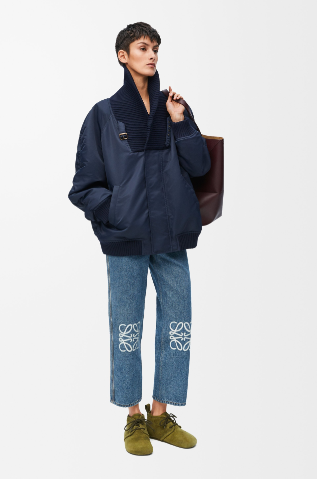 Anagram Denim Short Jeans - Denim Pantolon