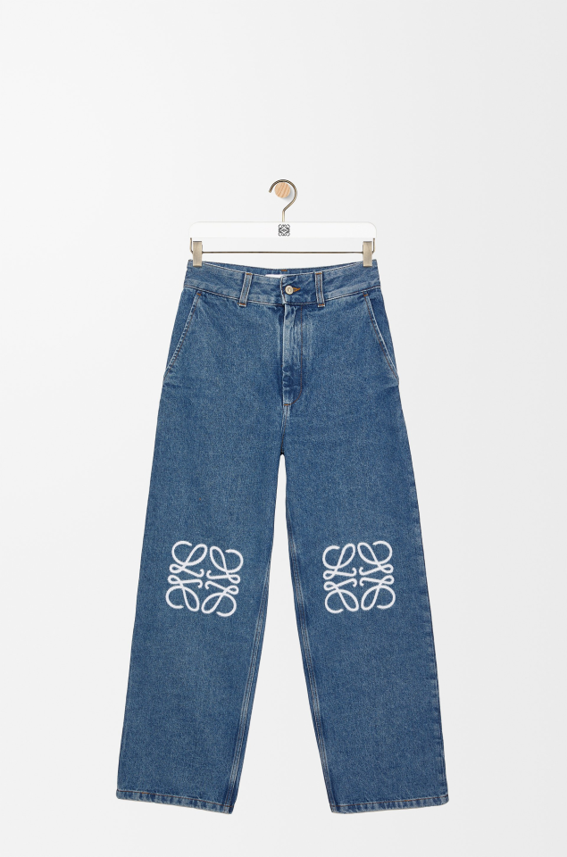 Anagram Denim Short Jeans - Denim Pantolon