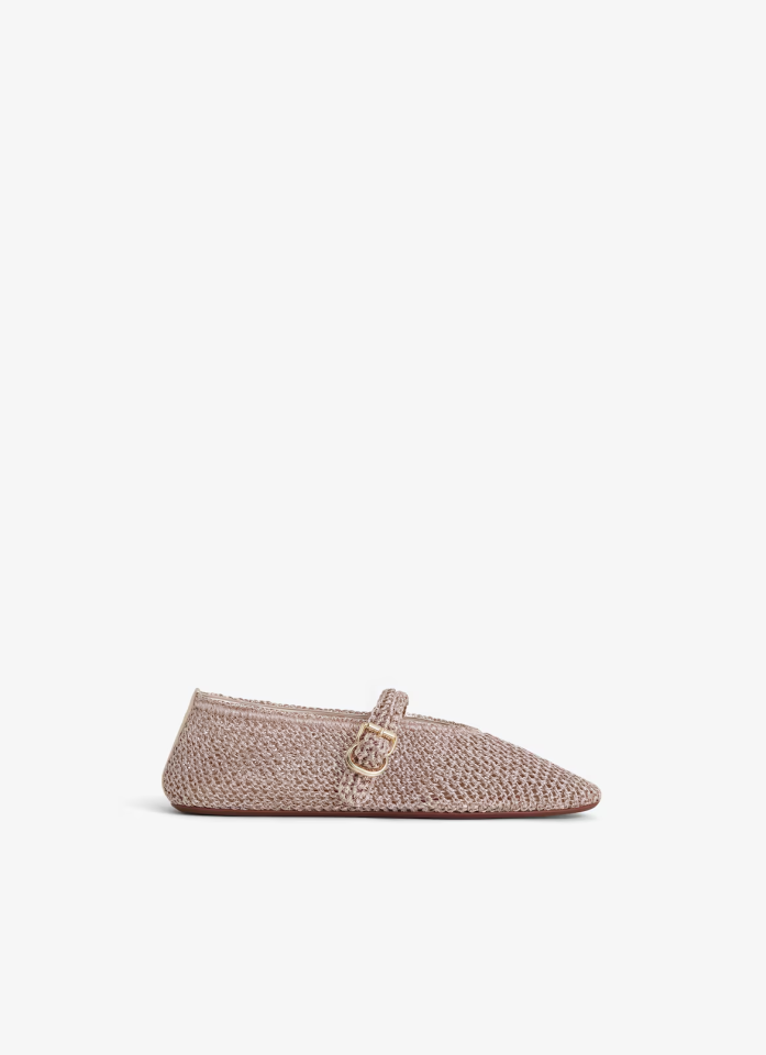 LUREX KNIT BALLERINAS - Babet