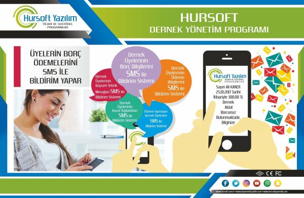 HURSOFT DERNEK TAKİP PROGRAMI (SINIRSIZ ÜYE KAYIT KAPASİTELİ)