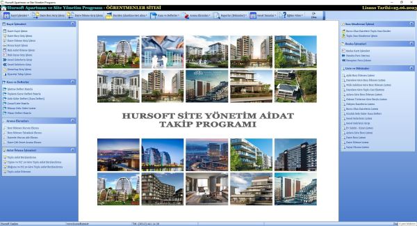 HURSOFT SİTE YÖNETİM PROGRAMI (100 DAİRE KAYIT KAPASİTELİ)