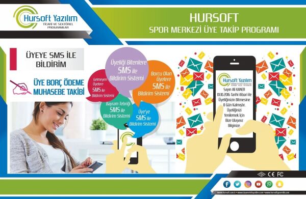 HURSOFT SC403 KART OKUYUCU CİHAZI + HURSOFT SPOR MERKEZİ ÜYE TAKİP PROGRAMI