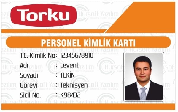 PERSONEL KİMLİK KARTI (PROXİMİTY - MİFARE KART BASKILI) - MATBAA BASKISI - 100 ADET KART