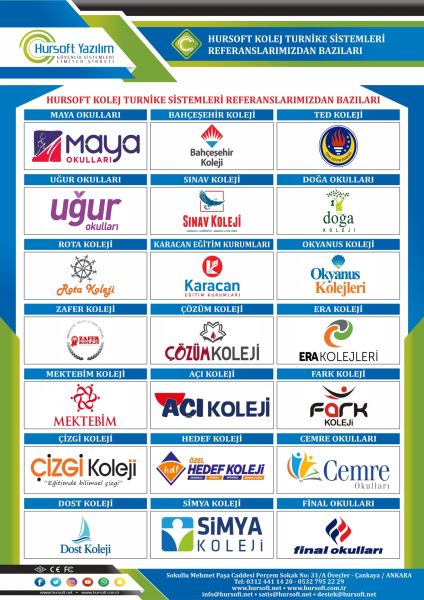 HURSOFT S500 KOLEJ TURNİKE SİSTEMLERİ (2 ADET KART OKUYUCU TURNİKEYE MONTELİ)