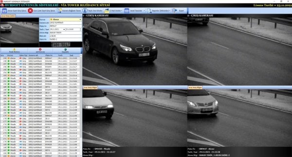 HURSOFT SİTE ARAÇ PLAKA TANIMA PROGRAMI (KAMERALI ARAÇ PLAKA TANIMA SİSTEMLERİ)