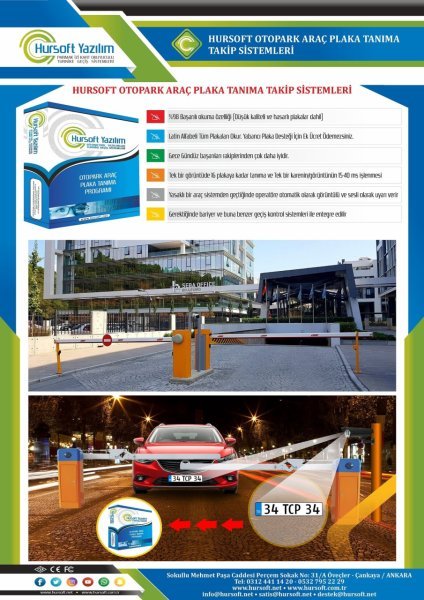 HURSOFT OTOPARK ARAÇ PLAKA TANIMA SİSTEMİ (3 ADET DAHUA KAMERA + OTOPARK ARAÇ PLAKA TANIMA PROGRAMI)