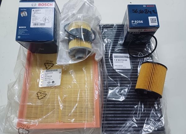 Opel Combo C Filtre Bakım Seti 1.3 Tırnaklı Yağ Filtreli Orjınal