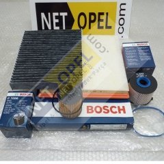 Opel Astra J Filtre Bakım Seti 1.3 Motor BOSCH Orjinal İçerik..