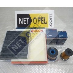 Opel Astra J Filtre Bakım Seti 1.6 Dizel Motorlar BOSCH ..