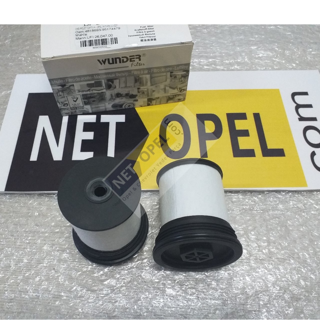 Chevrolet Captiva Mazot Yakıt Filtresi Çiftli ( Kısa Tip ) 2012 -2015 WUNDER MARKA