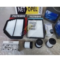 Chevrolet Captiva Filtre Bakım Seti ( Kısa Tip Mazot Filtreli) Motor Yağlı 2012-2015 FİLTRON - WUNDER