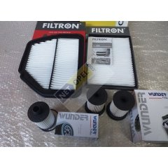 Chevrolet Captiva Filtre Bakım Seti ( Uzun Tip Mazot Filtreli ) 2012-2015 FİLTRON -WUNDER