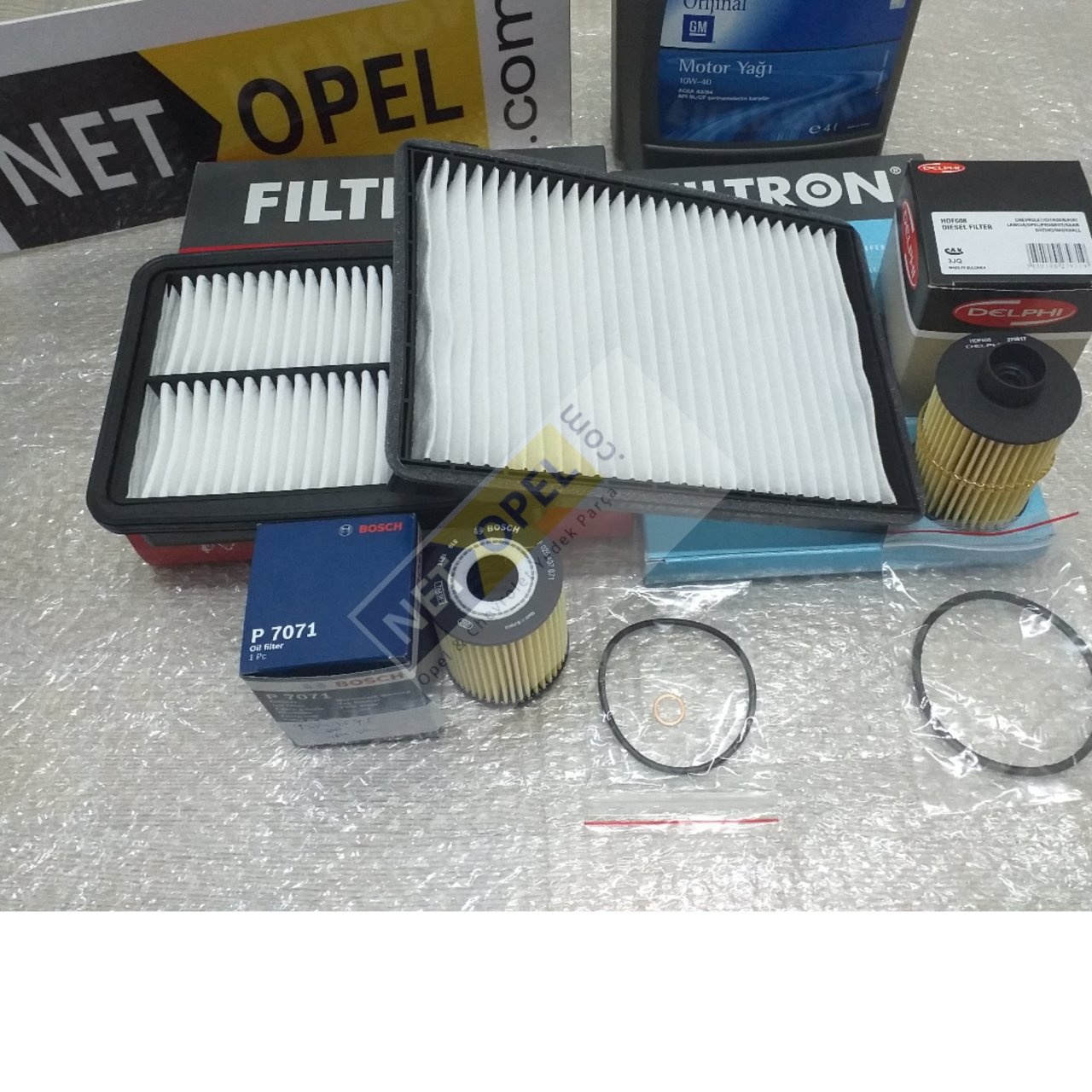 Opel Antara  Filtre Bakım Seti Motor Yağlı 2007-2014 FİLTRON - DELPHİ.